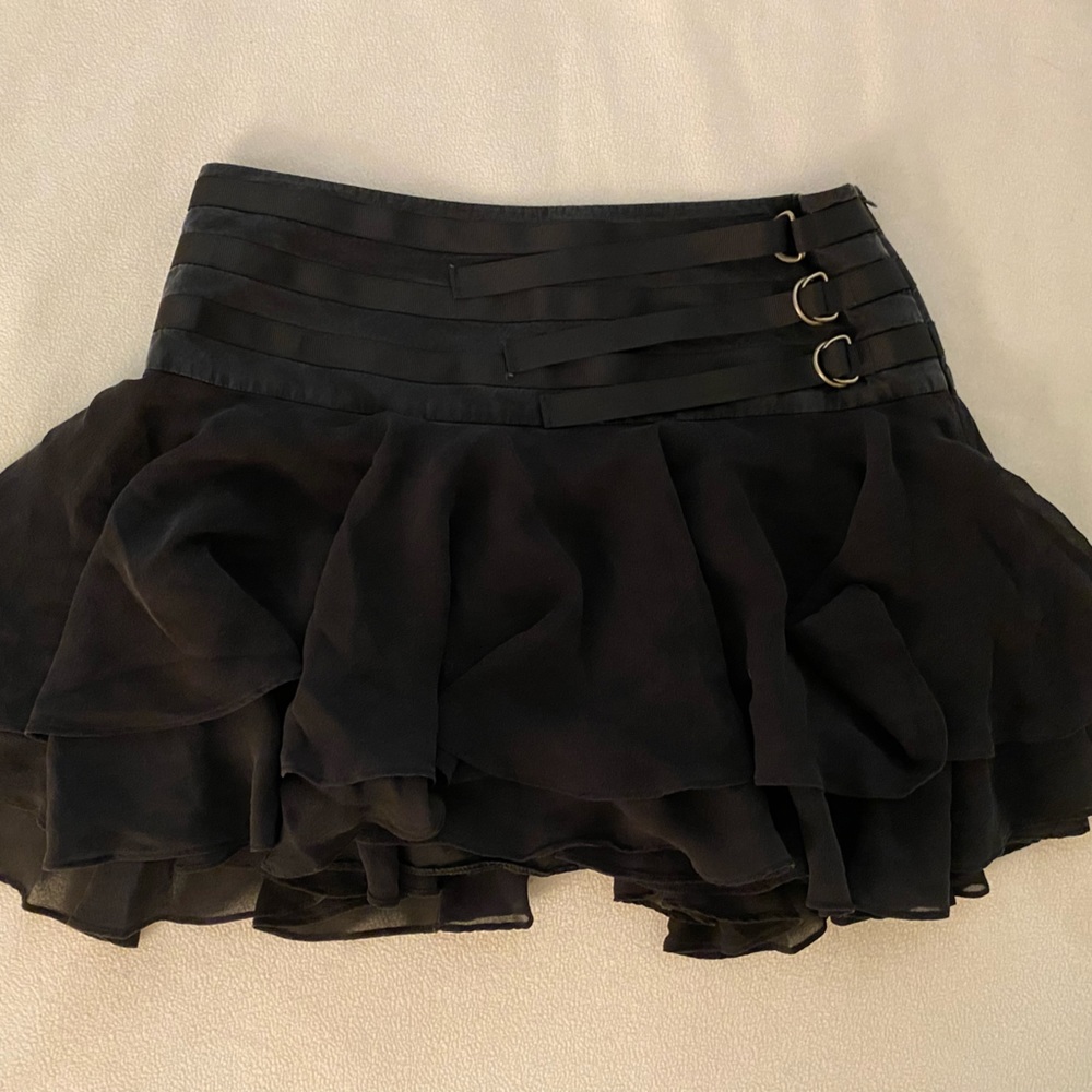 XS Vintage BEBE Black Mini Skirt